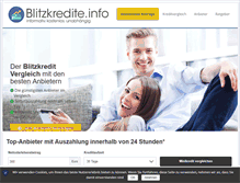 Tablet Screenshot of blitzkredite.info